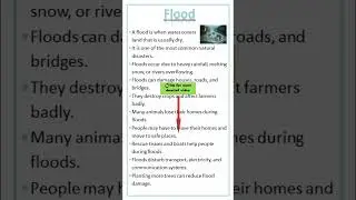 Essay on Flood | 15 Lines on Flood #shorts #flood #naturaldisaster #water #rain #water #river #yt
