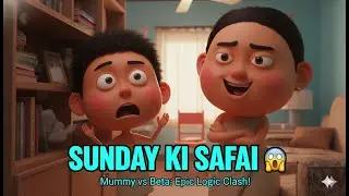 Mummy Ka Sunday Safai Mode | Desi Family Comedy Short