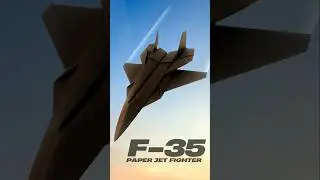 Origami F-35 Fighter Jet | Quick and Easy Paper Folding Tutorial #jetfighterf35 #paperplane