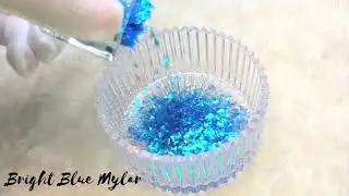 Bright Blue Mylar Shards