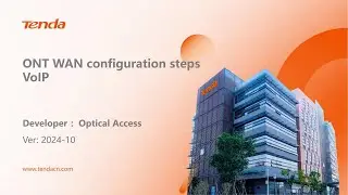 Tenda ONT WAN configuration steps - VoIP