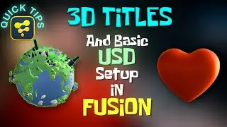 Введение в 3D-титры с использованием USD | Часть 3 | DaVinci Resolve | Fusion