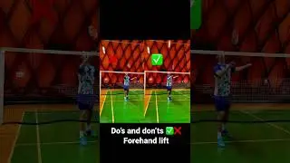 Badminton Do&rsquo;s and don&rsquo;ts ✅❌Forehand lift #shorts #badminton #sports #badmintonlovers