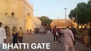Exploring Bhatti Gate Lahore | 4K HDR Street Walk in Old Walled City