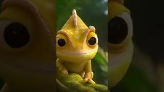 Chameleon Color Change Magic 🦎🎨 | #Chameleon #AnimalShorts #AmazingPets