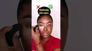 Dicas de ilumina&ccedil;&atilde;o para pele negra.#maquiagem #maquiagempelenegra #maquilhagem #contornofacial