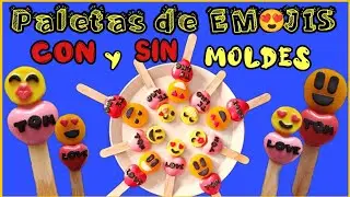CON y SIN moldes Paletas de EMOJIS