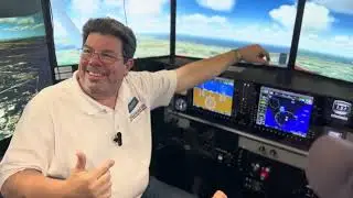 An Angle of Attack indicator on the Redbird sims at the PPC at AirVenture