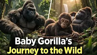 From Cage to Jungle | Baby Gorilla&rsquo;s Incredible Journey to the Wild. #animals #gorilla #wildlife