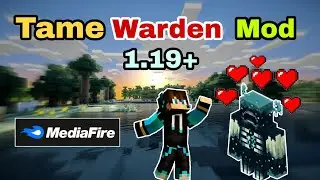 Tame warden mod Minecraft PE 1.19.11 | minecraft but warden is my friend 🤯 | warden addon