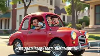 🚗🚌🚂✈️ Transport Rhyme for Kids | Car, Bus, Train, Plane & Boat Song | Fun Learning Poem 🎶