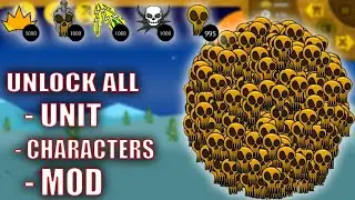 UNLOCK ALL UNITS ARMY GOLD KILL BOSS ZOMBIES | STICK WAR LEGACY MOD VIPPRO
