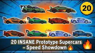 20 INSANE Prototype Supercars - Speed Showdown