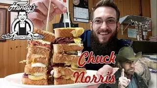 Handy's Chuck Norris Breakfast Sandwich Challenge