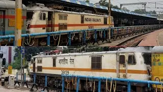 Push-Pull WAP7s departing Guntur JN