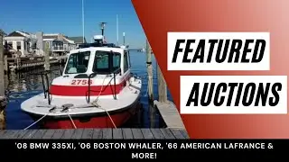 Weekly Featured Auctions: 335XI BMW, 27' Boat, JCB Loader, '66 American LaFrance, Chevy 1500 4WD