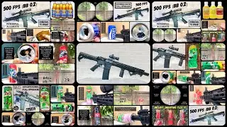 Kompilasi 500 FPS Airsoft Shooting Test 5 - Dcobra M416 Full Upgrade - Tes Power & Akurasi !!!