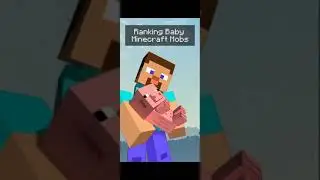 Ranking baby Mobs in Minecraft | Animation films #Shorts