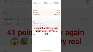 Another Red Day 🔴 | 41 Point SL Triggered in Bank Nifty #bankniftytrading #shorts #realpnl #trading