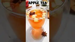 HOT APPLE TEA..! #asmr #foodie #mocktail #indianfood #drink #recipe #winter #india