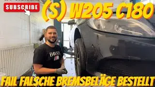 BlockMechanik Mercedes Benz S205 C180 CDI Bremsbeläge Vorderachse NinosKfzGarage