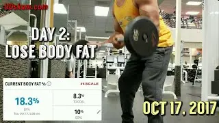 Day 2 -  Lose Body Fat 18.3% - Biceps and Triceps