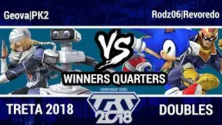 TRT Championship 2018 - Geova & PK2 VS Revoredo & Rodz06 - Smash Wii U Doubles Winners Quarters