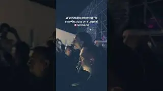 Wiz Khalifa got arrested in Romania 🇷🇴 for smoking weed on Stage #hiphop #rapper #rap