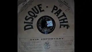 Charlus &lrm;~ Nuit D'H&ocirc;tel  on Pathe Center Start Disc ~Cir 1912