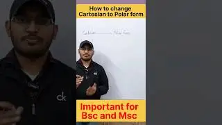 How to change Cartesian to Polar form? | polar Form | #bsc #bscmaths #collegeclasses