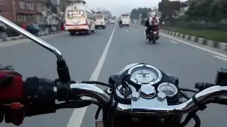 Royal Enfield Bhaktapur-Koteshwor ride through