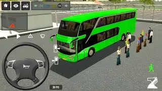 BUS SIMULATOR INDONESIA || Bus🚌 Driving👮&zwj;♂️ New euro Coach bus Simulator - Android Gameplay