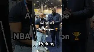 ￼Speediance Bench Press Challenge at CES Average Joe vs Kendrick Perkins Nba Champion 🏆#fitness #nba