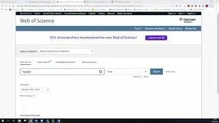 Using Wildcards in Web of Science