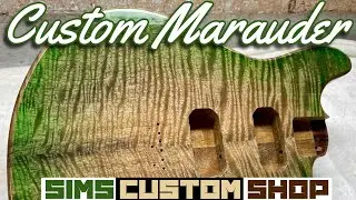Custom Sanchez Mango Wood Marauder Guitar Body - Paint by Sims Guitar Refinishing