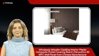 Wholesale Wooden Cladding Interior Plastic Composite Fluted Covering Board | Decorativo 3D WPC Wall