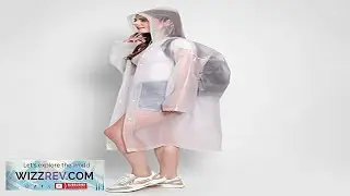 EVA Raincoat Waterproof Rain Poncho Reusable Unisex Men Women Long Clear Rain