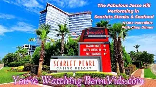 Outstanding Vocalist, Jesse Hill performing at Scarlets Steaks and Seafood, Scarlet Pearl Casino