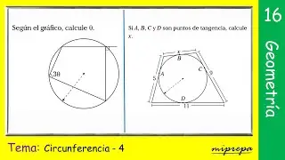 Geometría Cuadrilátero inscrito e inscriptible | Ejercicios resueltos - miprepa