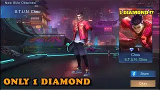 How To Get Chou S.T.U.N Skin At Only 1 Diamond || Mobile Legends