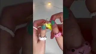 I Made a YELLOW FOAM BEAD VIRAL NANO BALLOON Fidget! 🌼💛🌻🌙😱🫧*satisfying nano tape bubble ASMR*