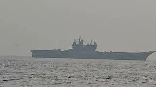 Fighter jet  takeoff from INS VIKRANT. INDIAN NAVY SALUTE !
