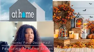 Fall Home Decor Haul: Patio Decor from At Home Stores