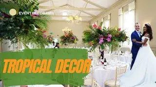 A Tropical Theme Wedding at Modern Hall - Ceremony and Reception Decor