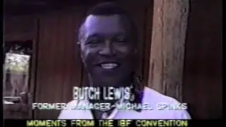 Moments from the '93 IBF Convention: Butch Lewis, Cedric Kushner, Bernard Hopkins.