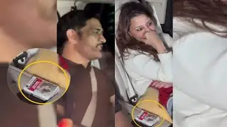 Shocking Video Cigarette Box seen inside Ms Dhoni's Car |