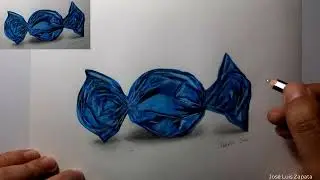 como desenhar um doce realista