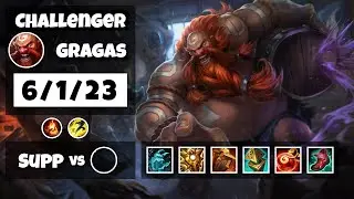 Gragas vs Vel'Koz NA Challenger SUPPORT (6/1/23) - v11.18
