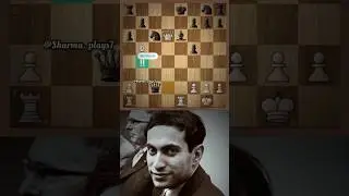 Mikhail Tal Stunning Sacrifice 🗿🔥 - Amazing Calculation By Tal #chess #mikhailtal #shorts