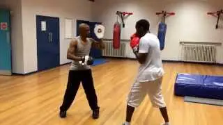 Coach kings pad work with Issac at more energy Kingston